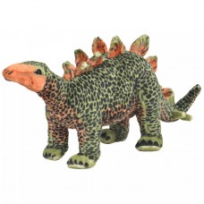vidaXL Dinosauro Stegosauro di Peluche Giocattolo Verde Arancione XXL